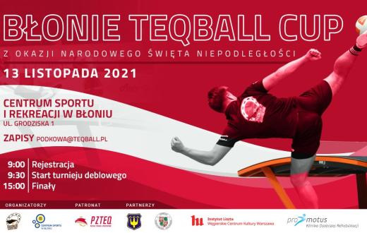 Plakat informacyjny - Błonie teqball cup